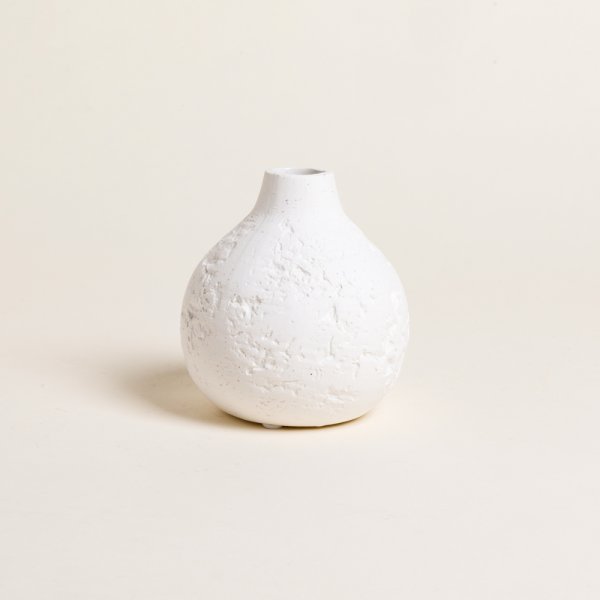 TINAJA JHARI WHITE 12X11 CM