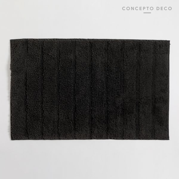 Alfombra Tablitas Negra 50X80Cm