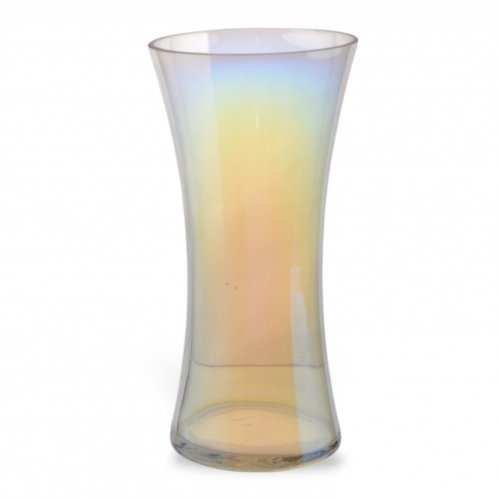 [2561780] Florero Cónico Perlado 12,5X25Cm Vidrio