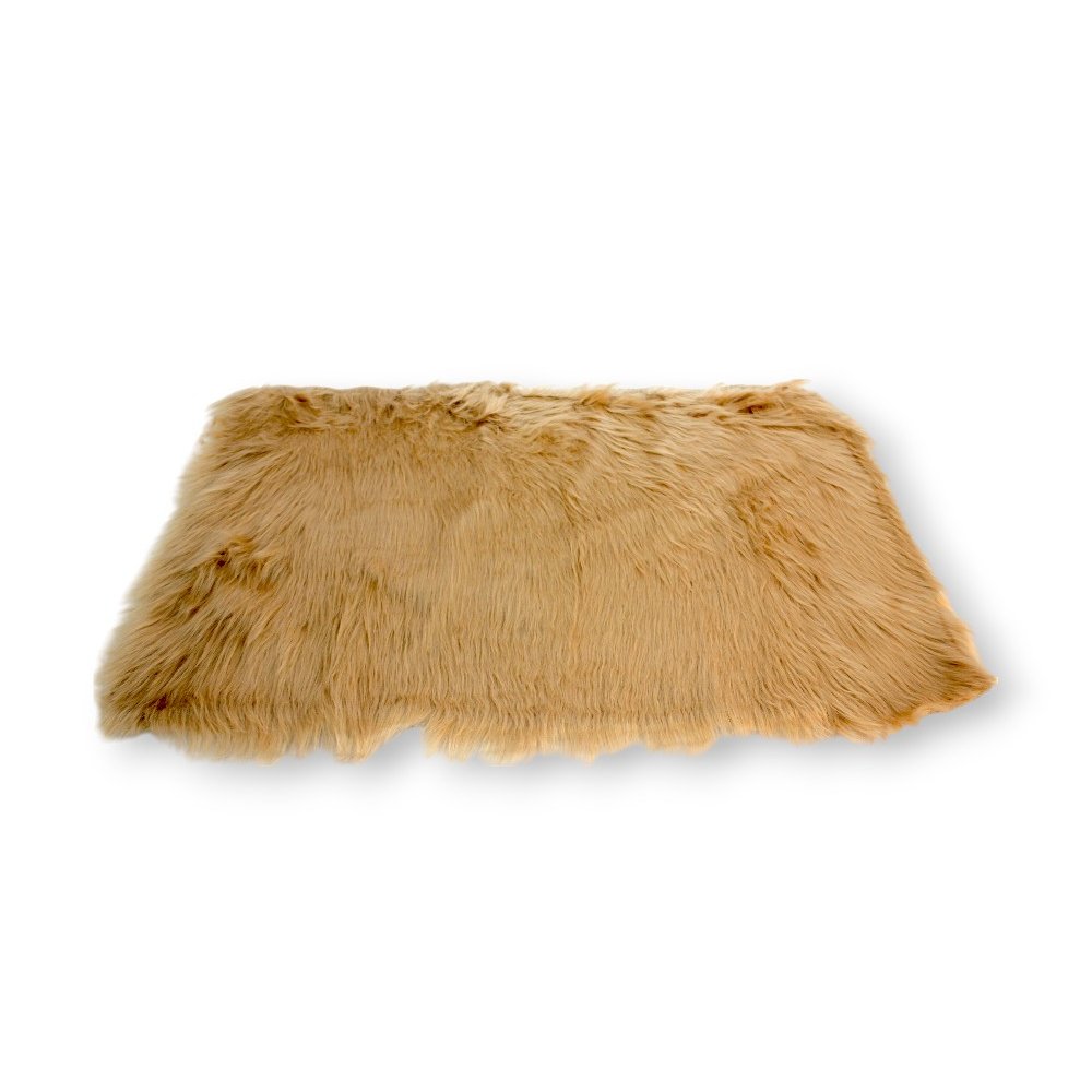 [380081] Alfombra Pelo Largo 50 X 80 Cm Beige