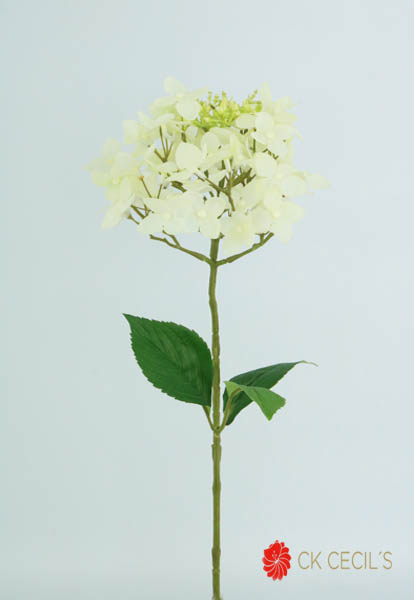 [4130243] Mountain Hydrangea Spray 66 Cm Cream Green