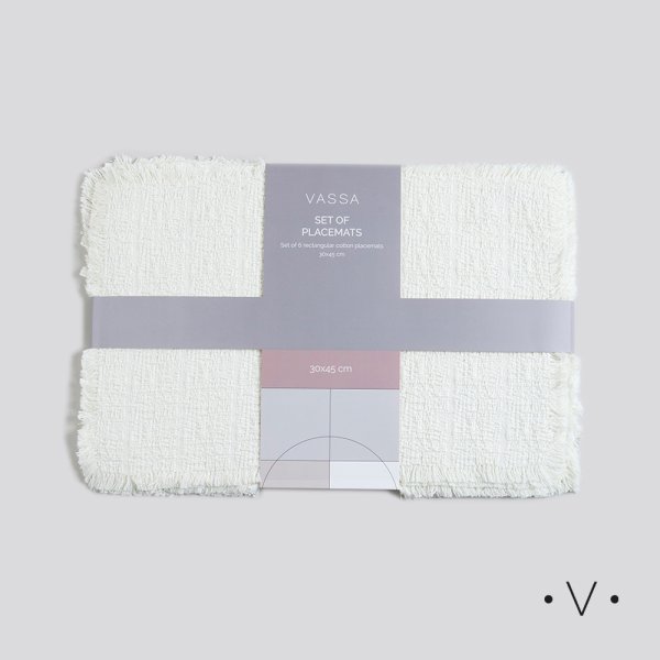 Set X 6 Individuales 30X45 Cm Vassa Home