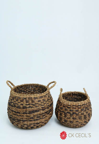 [413760] Canasto Set X 2 30-25 Cm. Natural