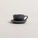 Set X 6 Taza Y Plato Barista Grey 90 Ml