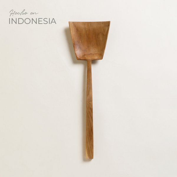 Espátula De Madera De Teca 30 Cm