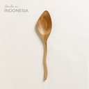 Espatula Ondulada De Madera De Teca 31 Cm