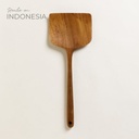 Espátula Ancha De Madera De Teca 35 Cm