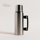 Termo Camping De Acero Inoxidable Con Asa Abatible 1000 Ml