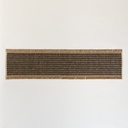 Camino Tejido Yute Y Negro 30X120 Cm