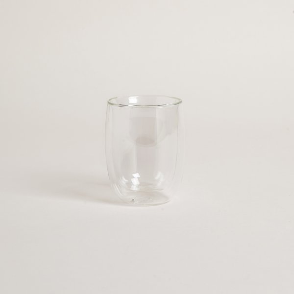 Mug Borosilicato Doble Vidrio Sin Asa 190 Ml