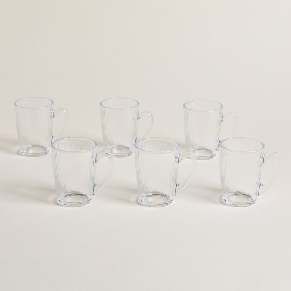 [4111427] Set X 6 Pocillos Rayados  110 Ml