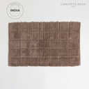 Alfombra Indria Chennai Visón 50X80Cm