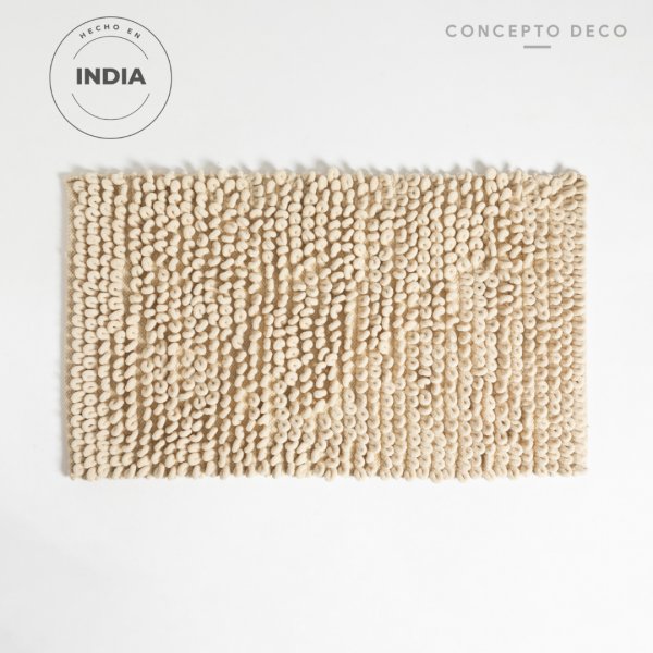 [1651153] Alfombra India Bucle Gande Crudo 50X80Cm