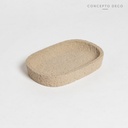 Jabonera Cemento Roca Arena 12X8Cm