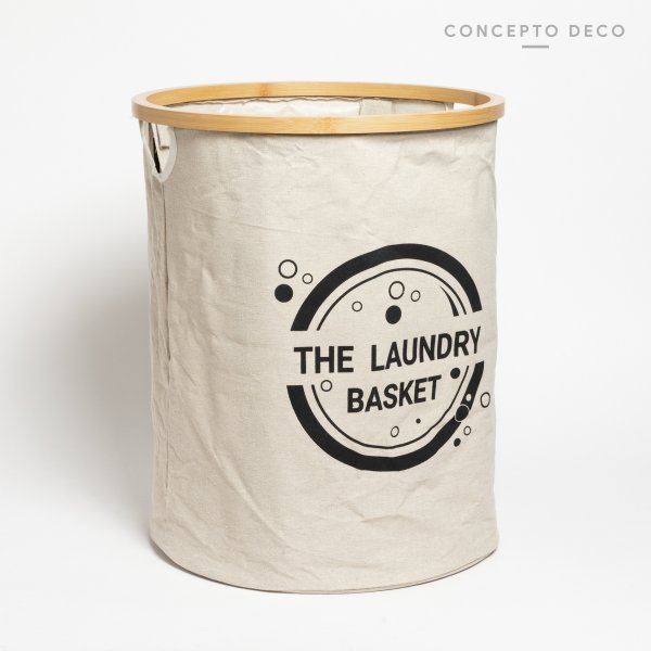 [1651200] Cesto Laundry Redondo Crudo 47X38Cm