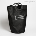 Cesto Laundry Negro 56X28Cm