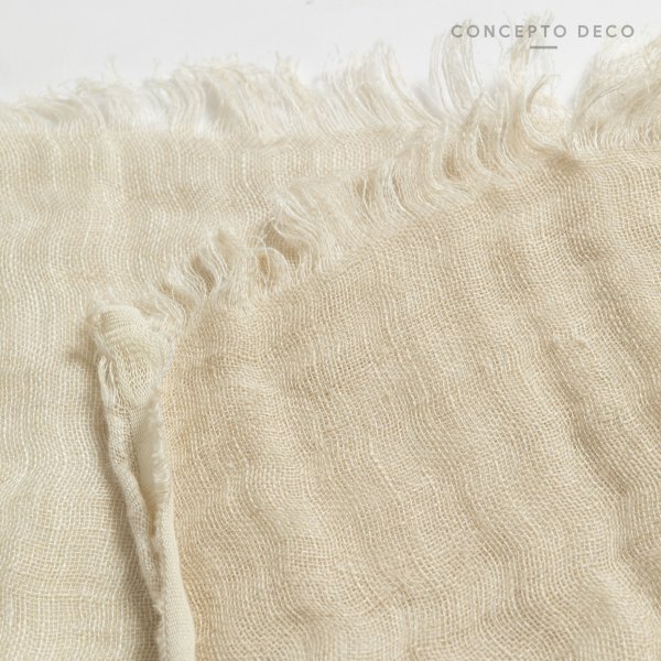 Manta Sofá India Odisha Lino Gris Claro 130X170Cm