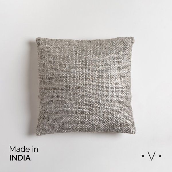 [4115050] Almohadon Cuadrado Kodra Gris 40X40 Cm Vassa Home