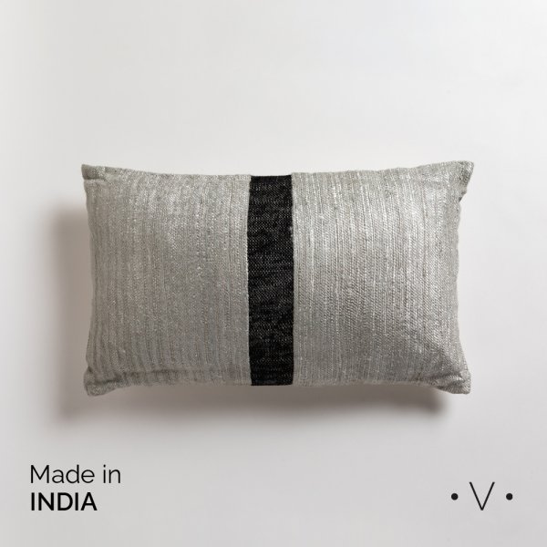 [4115061] Almohadon Rectangular Bogan Grey 50X30 Cm Vassa Home