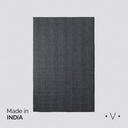 Alfombra Simil Yute Dark Grey 160X250 Cm Vassa Home