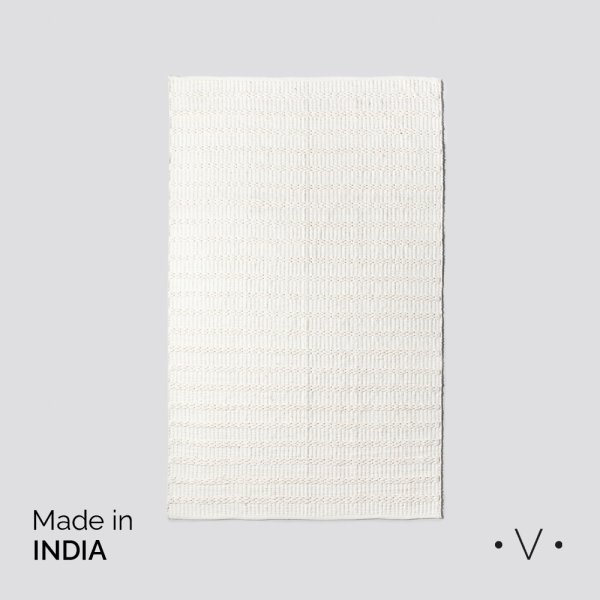 [4115069] Alfombra Simil Yute Off White 160X250 Cm Vassa Home