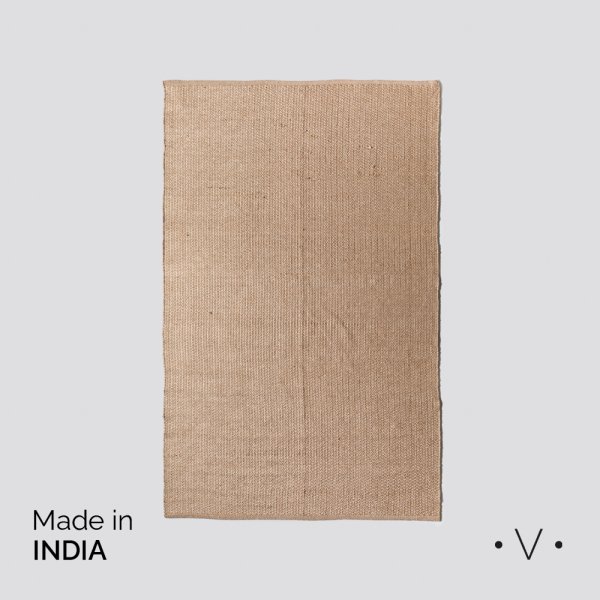 [4115071] Alfombra Simil Yute Beige 160X250 Cm Vassa Home