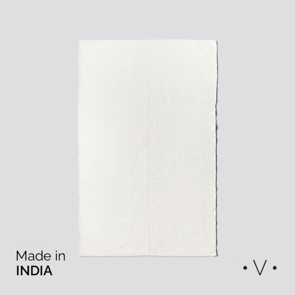 Alfombra Simil Yute Off White 160X250 Cm Vassa Home