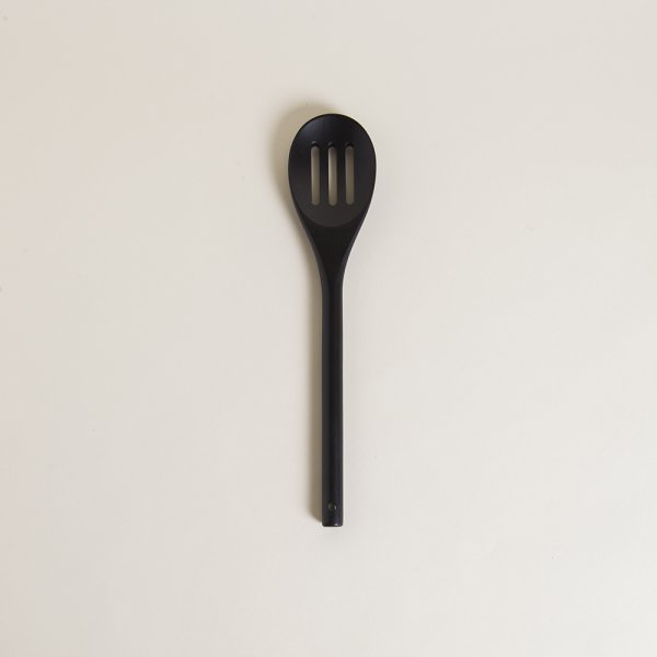 [4115170] Cuchara Acanalada De Madera De Acacia Negra 30,5 Cm