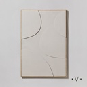 Cuadro Curves Beige 62X92 Cm Vassa Home