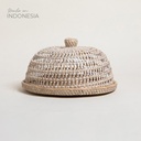 Bandeja Redonda Con Tapa Calada Kendari 18X28 Cm