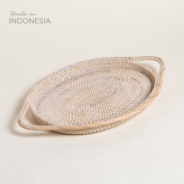 [4115230] Bandeja Con Asas Kendari 49X31 Cm