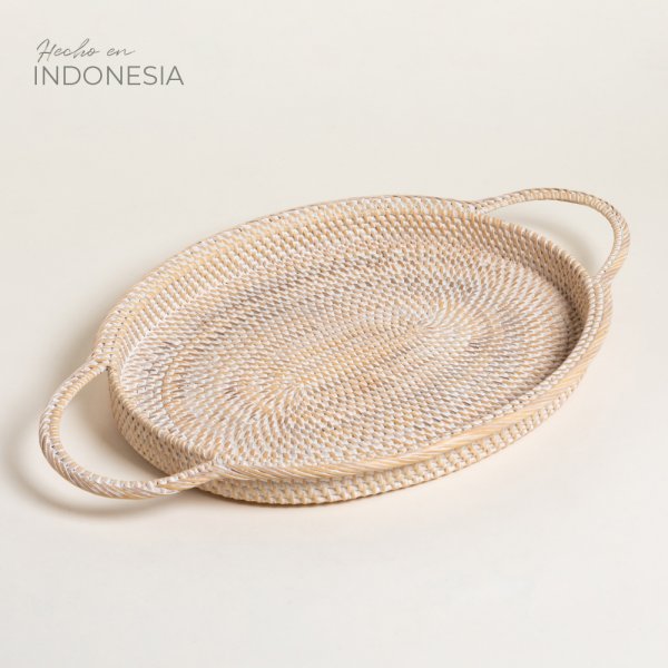 [4115231] Bandeja Con Asas Kendari 56X33 Cm