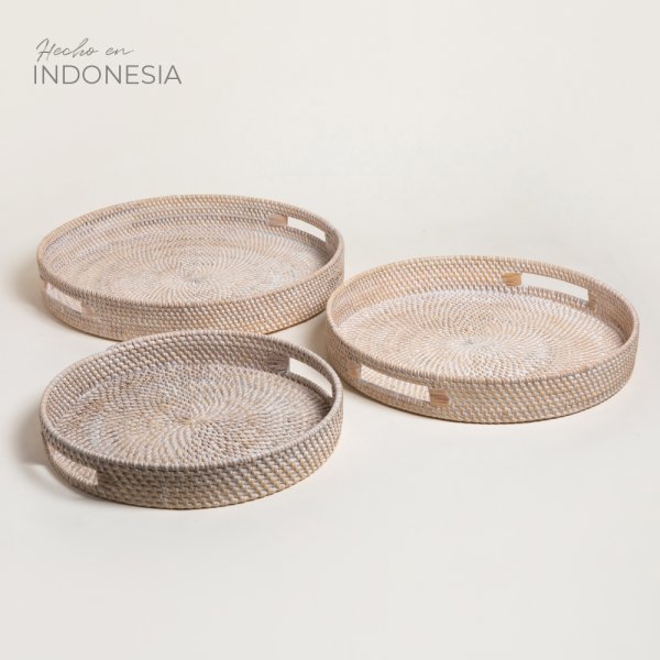 [4115232S] Bandeja Redonda Kendari  5X35 CM