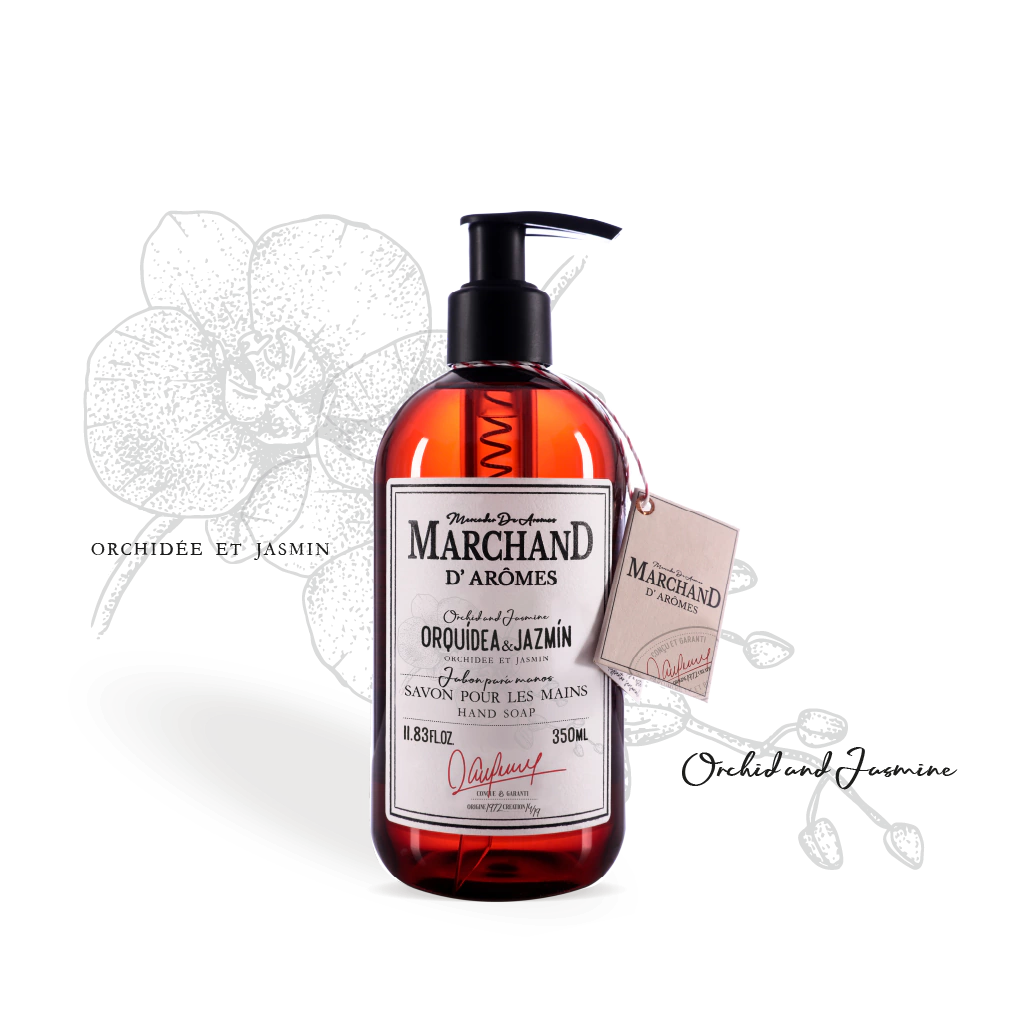 [130300] Jabón Líquido Marchand D Aromes Orquídea y Jazmin  350 G