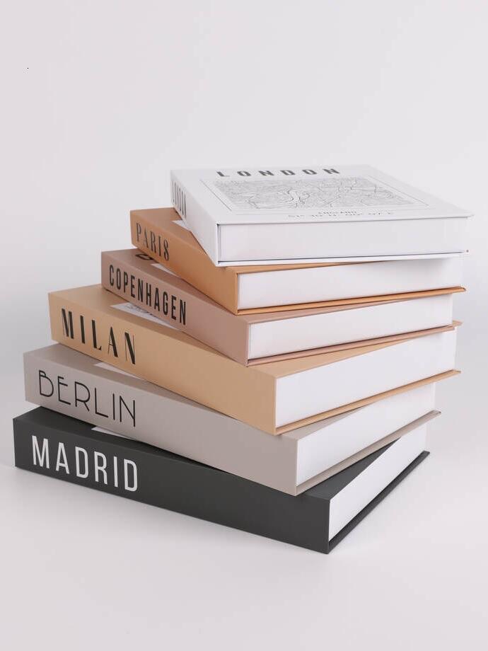 [141082] Set X 2 Cajas Tipo Libro Con Tapa De Lino Cc201