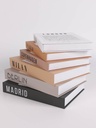 Set X 2 Cajas Tipo Libro Con Tapa De Lino Cc201