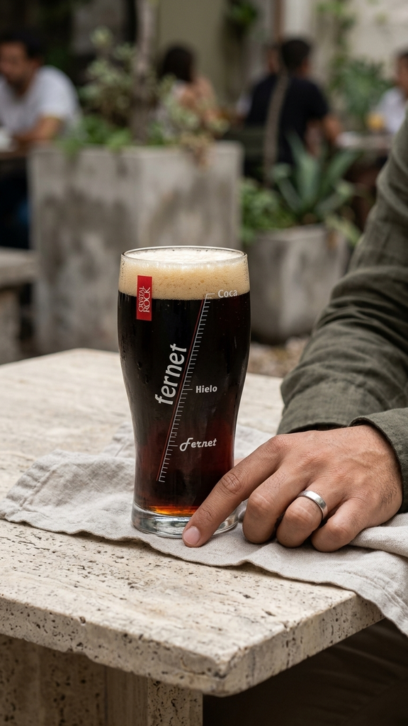 [140207] Vaso Fernet Pinta En Caja Regalo