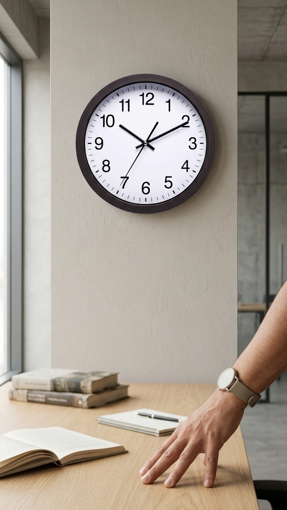 [140219] Reloj De Pared 30 Cm Plastico