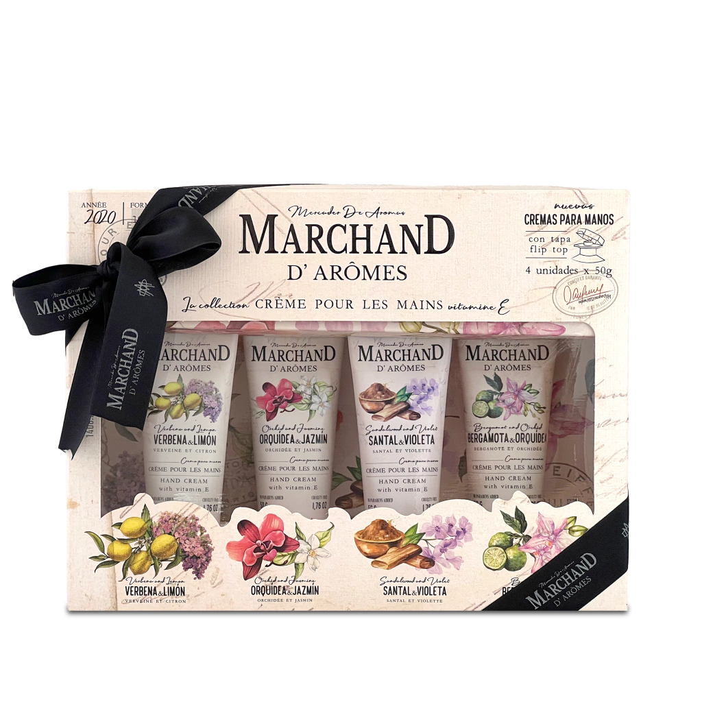 [130496] La Collection Crème Pour Les Mains x4 50g Marchand D Aromes