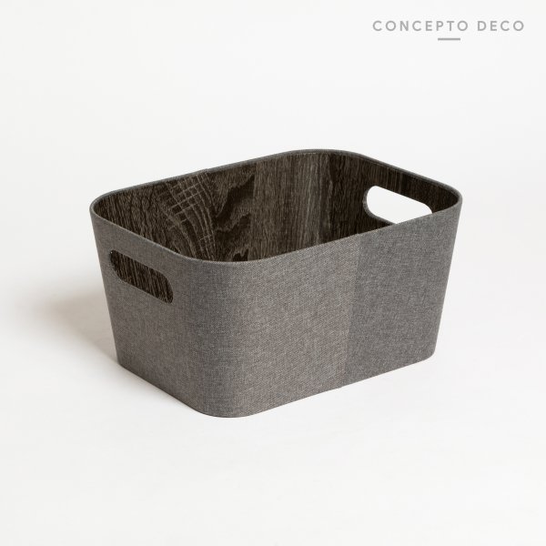 [165921] Organizador Madera Gris 23X30.5X15.2Cm