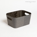 Organizador Madera Gris 23X30.5X15.2Cm