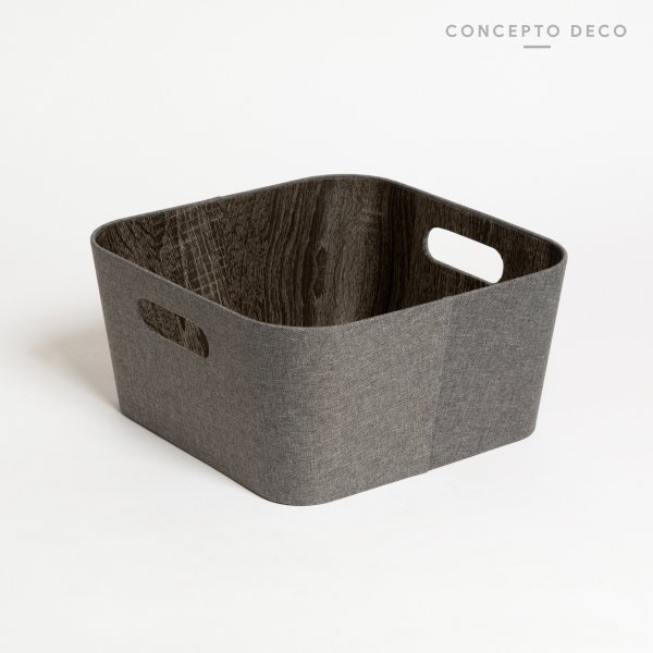 [165923] Organizador Madera Gris 30.5X30.5X15.2Cm