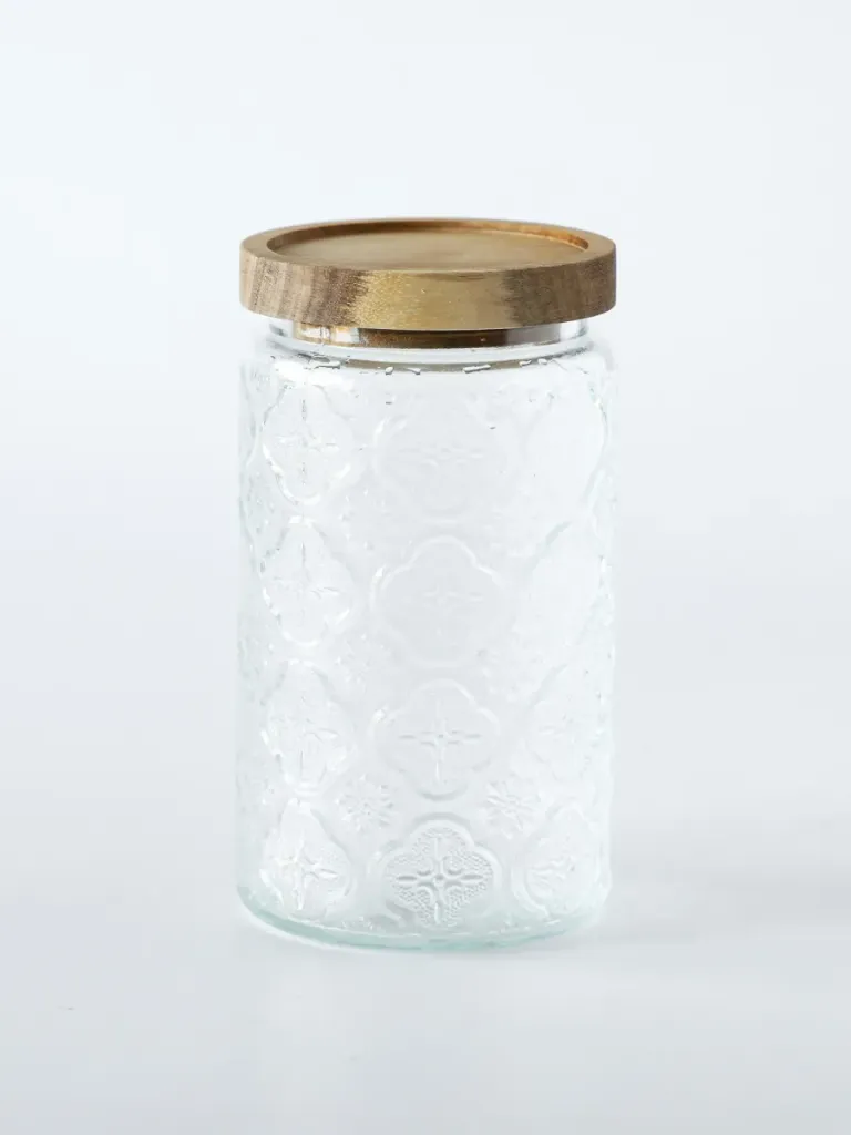 [15727] Frasco Tramado Flores Acacia con Tapa 1000 ml