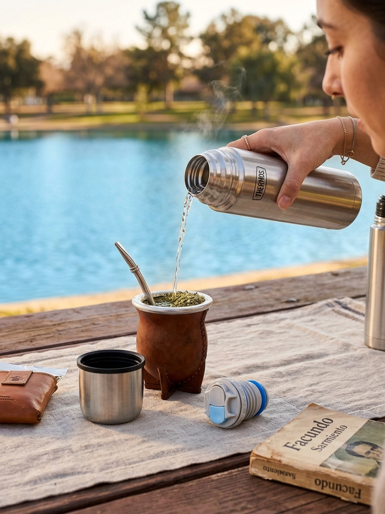 [15751] Termo con Pico Vertedor Heritage Thermos Acero 470 ml