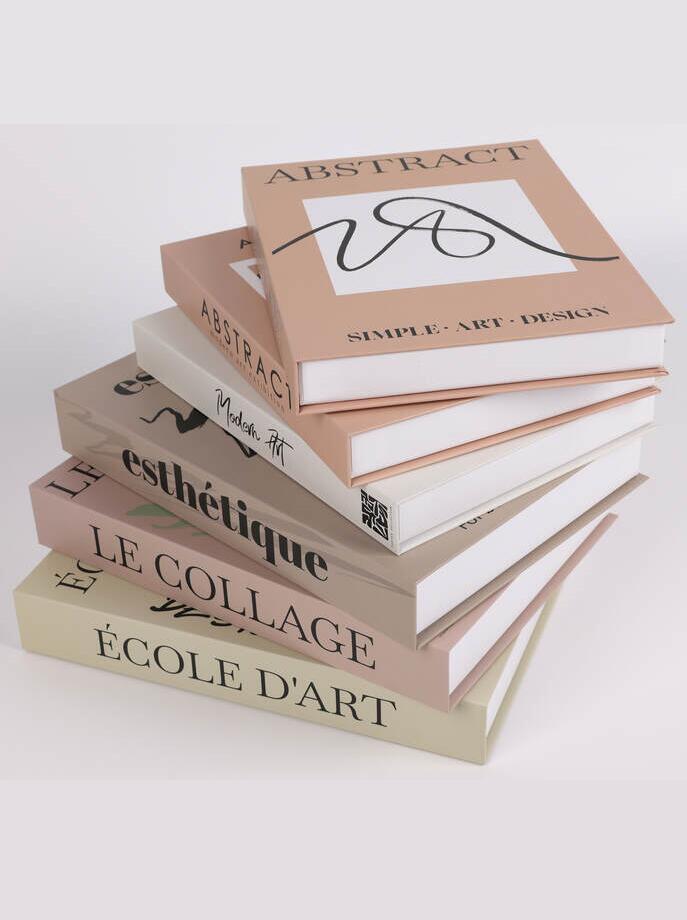 Caja Tipo Libro Set X2. Medidas: 25X18X3,8 Cm Y 22X16,5X3 Cm. Cc200