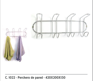 [128079] Perchero De Pared 42 X 20 X 13