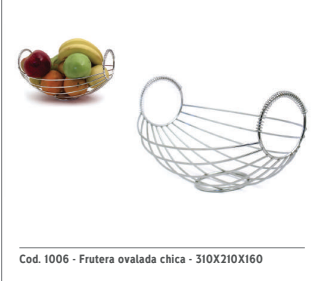 [128206] Frutera Oval Chica 31 X 21 X 16 Cm