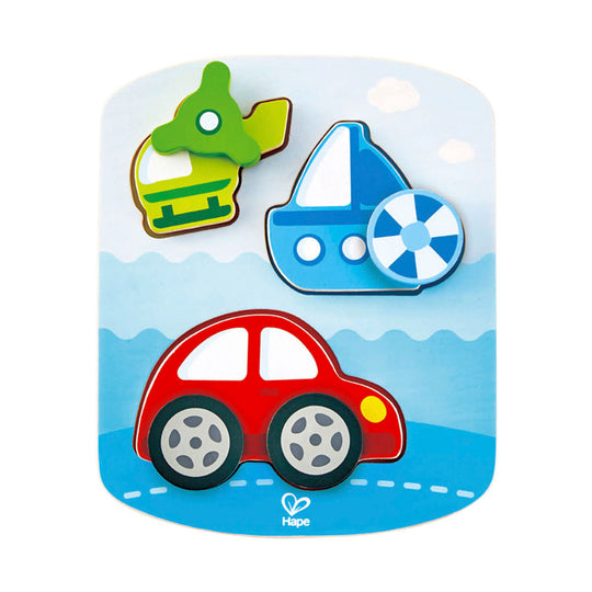 Rompecabeza Dinamico De Vehiculos Hape 24M+