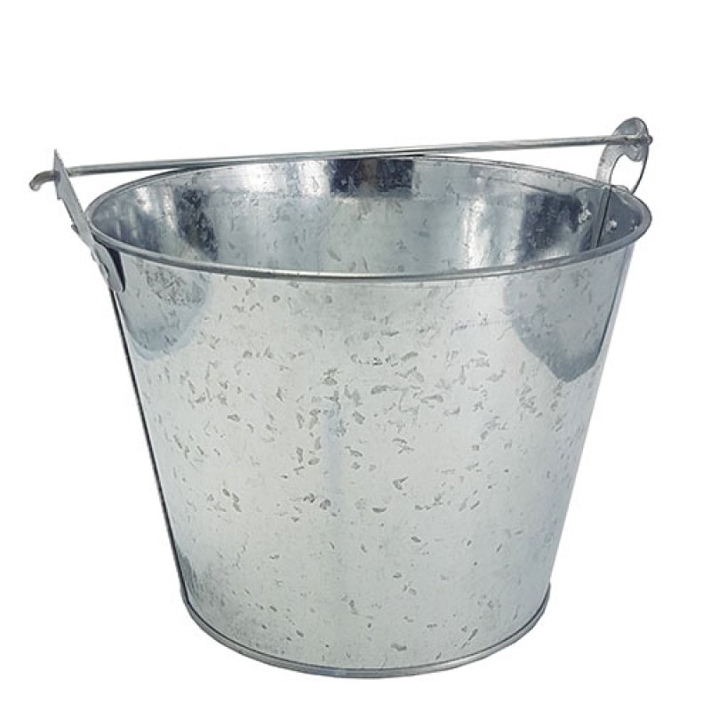 Balde Zinc Plata 24 X 19 Cm