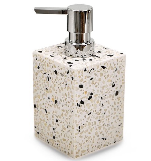 [1650397] Dispenser Terrazo Cuadr Blanco